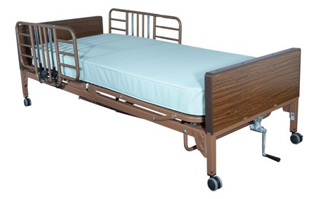 Drive Medical Half Length Bed Rail Tool Free Adjustable Width