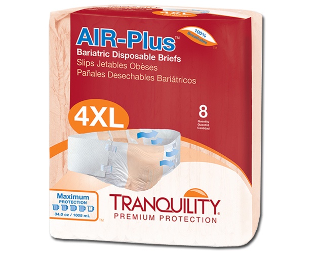 Principle Business Enterprises Tranquility AIR-Plus Bariatric Disposable Briefs