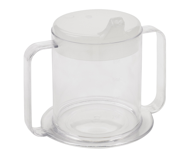 2-Handle Drinking Cup with Spout & Measuring Lines
