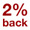 2 Percent Back Icon