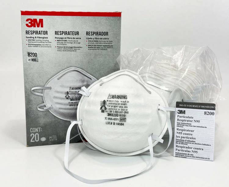 3M Particulate Respirator, N95, Unvalved, Economy