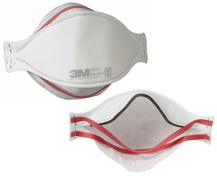 3M Aura Particulate Respirator N95 Surgical Mask,1870