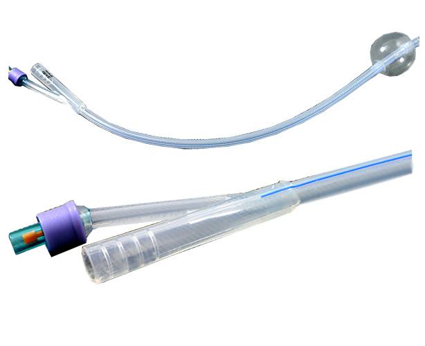 Amsino AMSure 100% Silicone Foley Catheters, Two-Way