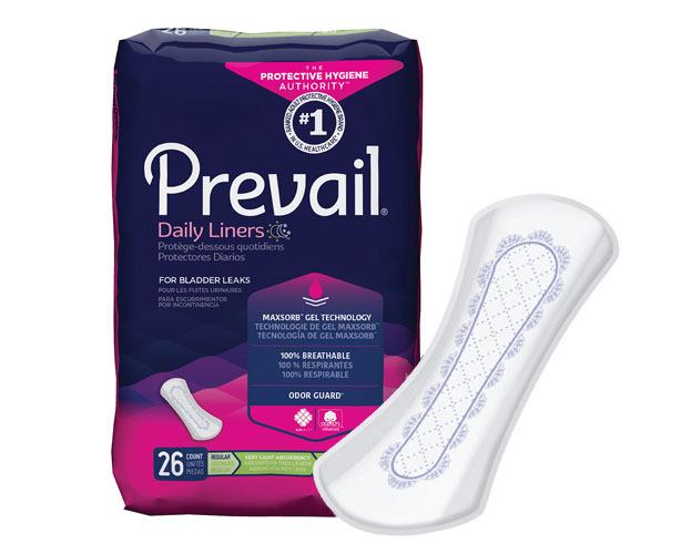 Prevail Incontinence Products Prevail Pantiliners for Light Bladder Leakage