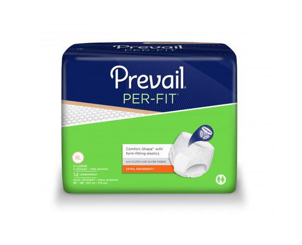 Prevail Unisex Underwear Maximum Absorbency 2X-Large Case/48