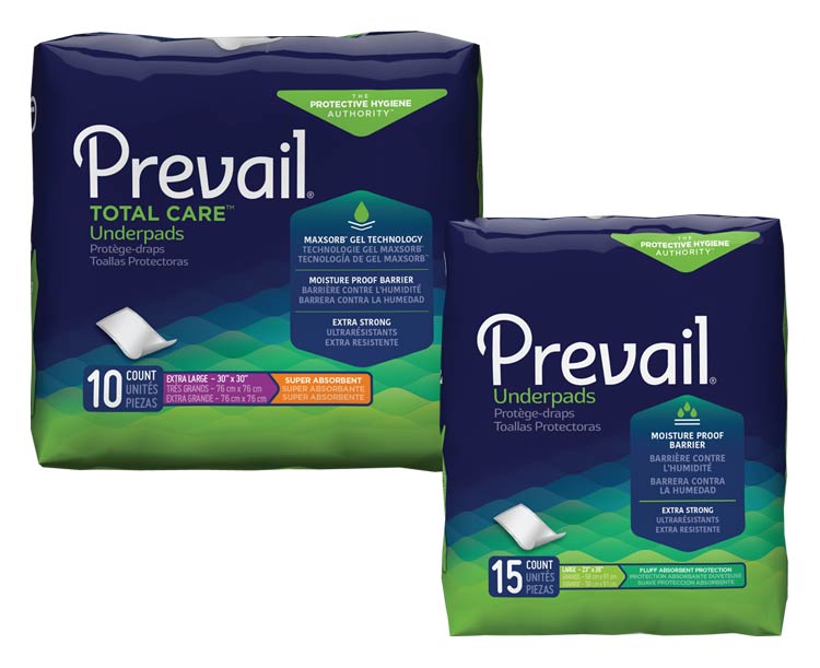 Prevail Underpads - Fluff, 23 x 36 in, Case (120 ct)