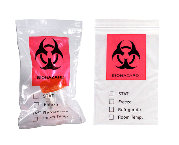 ADI Medical ADI Specimen Transport Bags with Biohazard Print