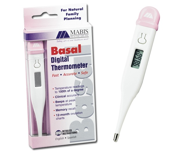 Mabis DMI Digital Basal Thermometer - 60 Second