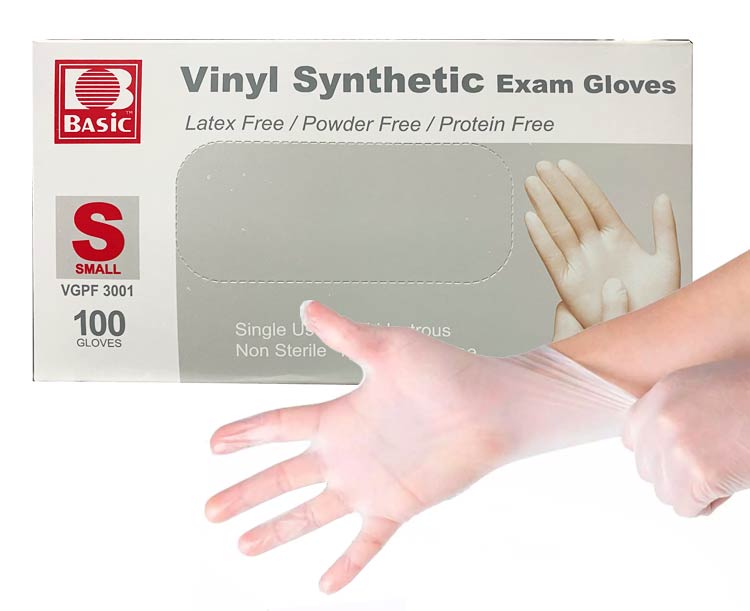 Basic Medical Basic Vinyl Exam Gloves
