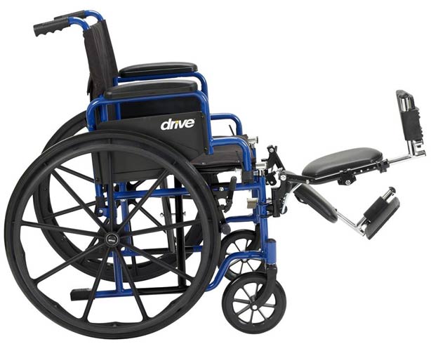 Drive Medical Drive Medical Blue Streak Wheelchair with Flip Back Desk Arm