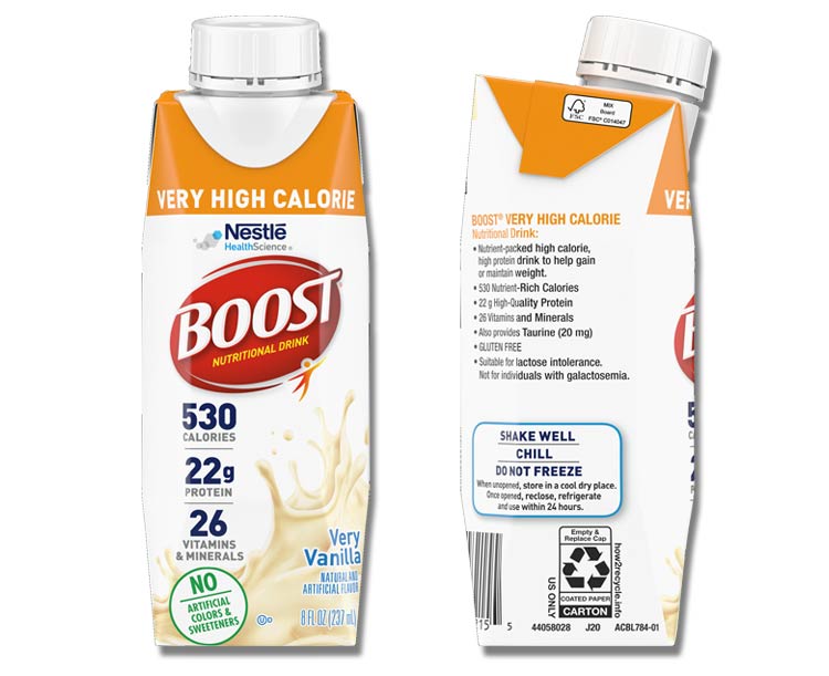 Nestle Nutrition Boost VHC - Very High Calorie Drink Shake