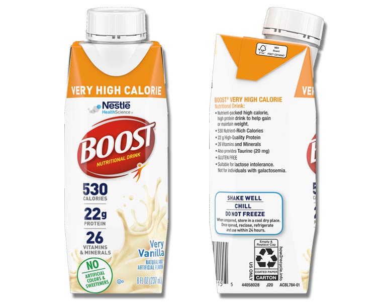 Boost VHC Very High Calorie Nestle Nutrition