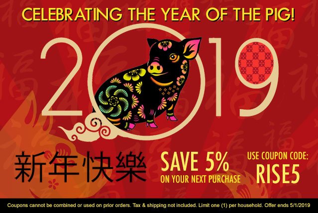 Happy Chinese New Year! 5% off your purchase with code RISE5
