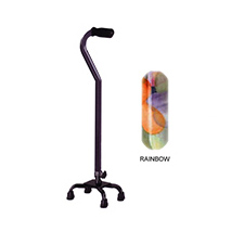 Quad Cane, Small Base (Rainbow Only)
