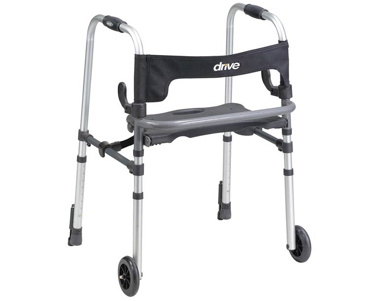 Drive Medical Clever Lite Walker with Seat