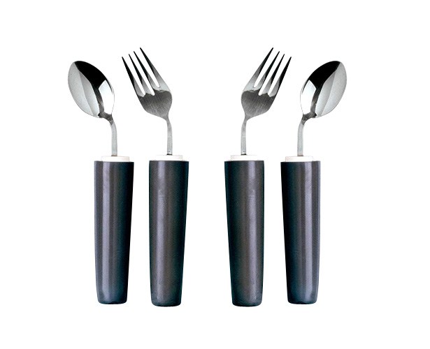 Comfort Grip Angled Eating Utensils - FREE Shipping