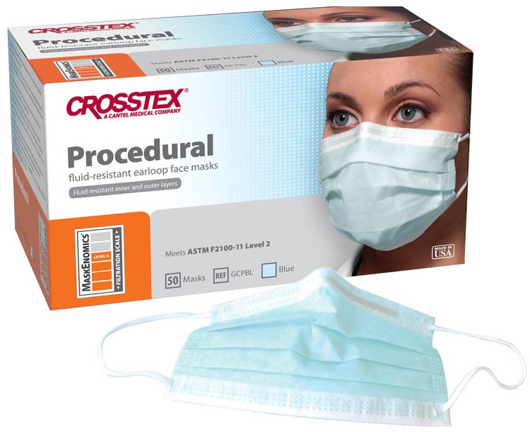 Crosstex International Crosstex Fluid Resistant Procedure Face Masks
