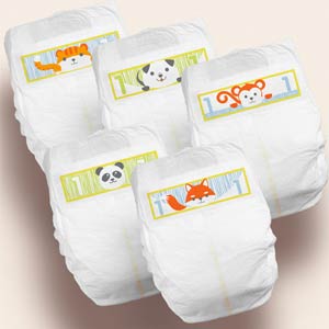 Cuties Baby Diapers, Size 1