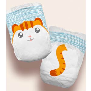 Cuties Baby Diapers, Size 6
