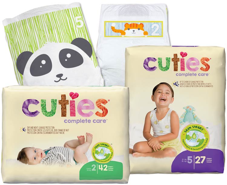 First Quality Products Cuties Complete Care Baby Diapers