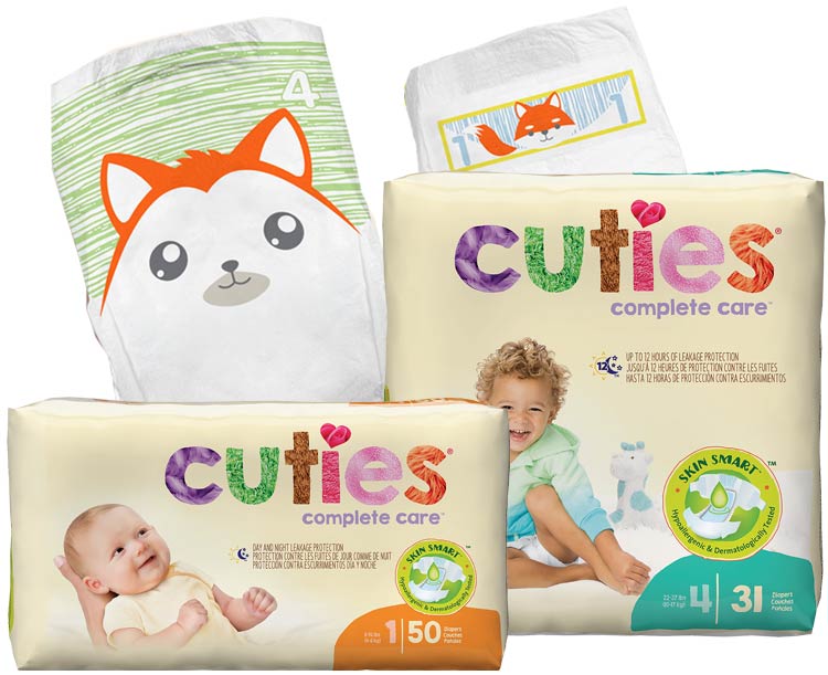Cuties Disposable Baby Diapers by First Quality
