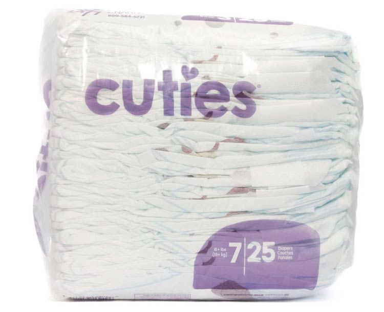 First Quality Products Cuties Complete Care Baby Diapers, Bulk 200 ct