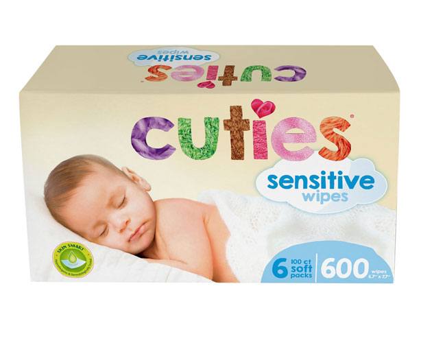 Cuties Complete Care Sensitive Baby Wipes