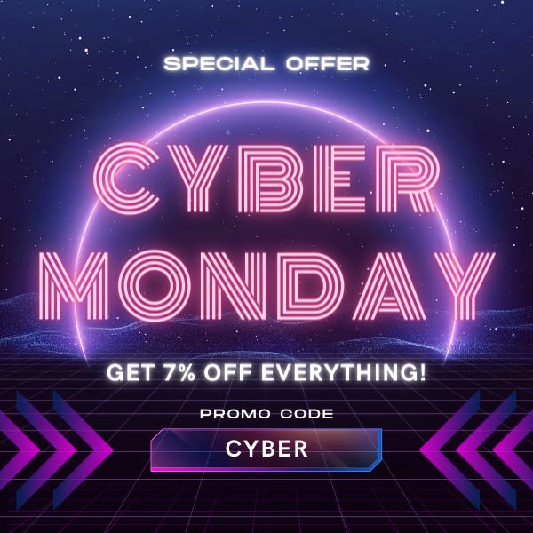 Cyber Monday Sale, 7% off with code CYBER. Ends 11/30/21