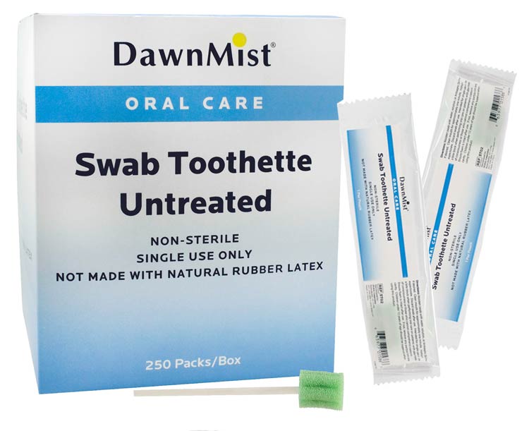 Kimberly Clark DawnMist Toothettes Oral Swabsticks, Untreated