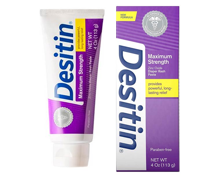Johnson & Johnson Desitin Ointment Diaper Rash Cream, Maximum Strength