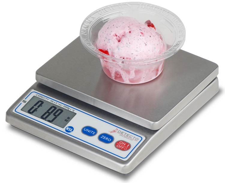 Detecto Electronic Food Portion Scale, 4 lb Capacity