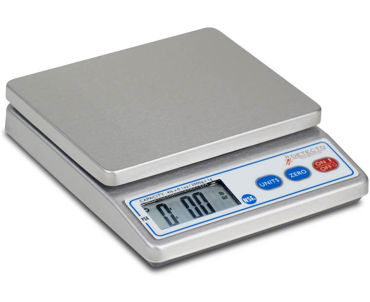 Detecto Scales Detecto Electronic Food Portion Scale, 4 lb Capacity