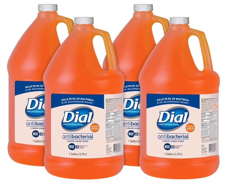 Dial Corporation Dial Antimicrobial Liquid Hand Soap, Gallon Size with Pump