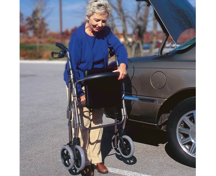 DMI Lightweight Extra-Wide Heavy-Duty Aluminum Rollator