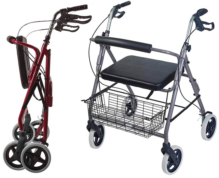 Mabis DMI DMI Lightweight Extra-Wide Heavy-Duty Aluminum Rollator