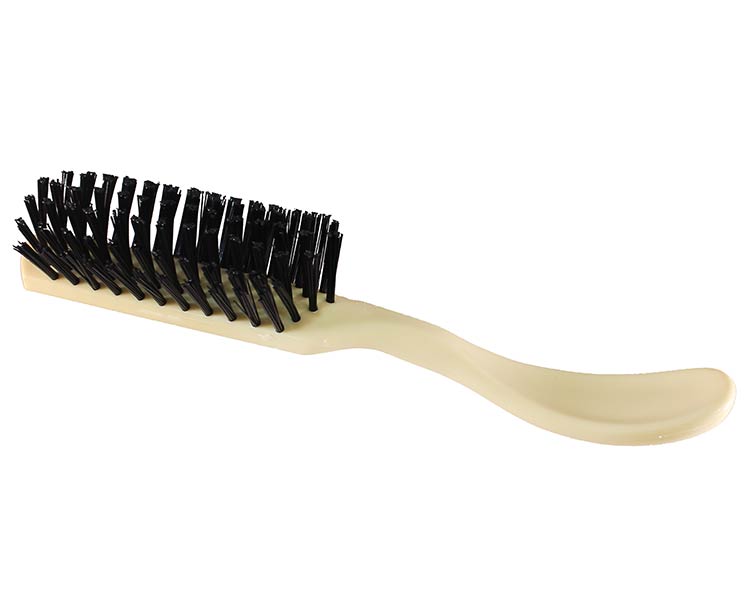 Dukal Dukal Hair Brush, Nylon Tuft Bristles, Ivory Handle