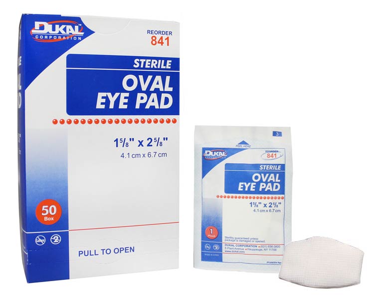 Dukal Oval Eye Pads, Sterile