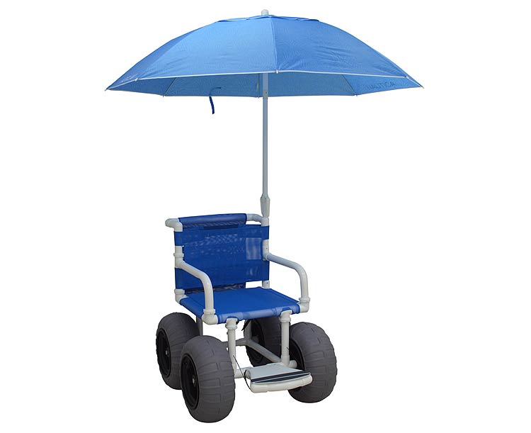 MJM International Echo All Terrain & Beach Wheelchair with Umbrella