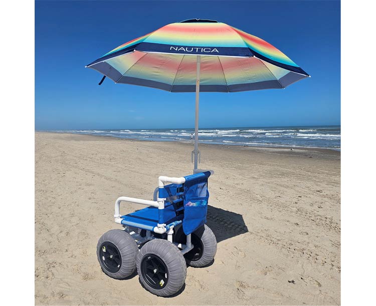 Echo All Terrain & Beach Wheelchair with Umbrella