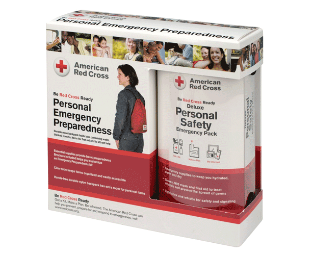 American Red Cross Deluxe Personal Safety Emergency Pack