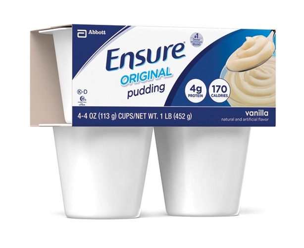 Ensure Pudding - Vanilla, 4 fl oz, 48/Case