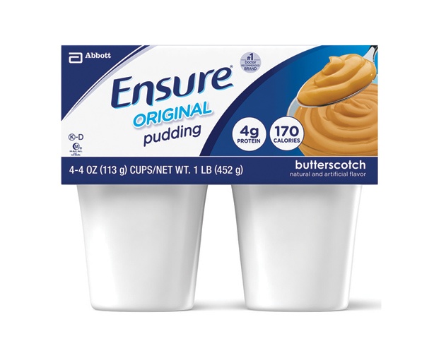 Ensure Pudding - Butterscotch, 4 fl oz, 48/Case