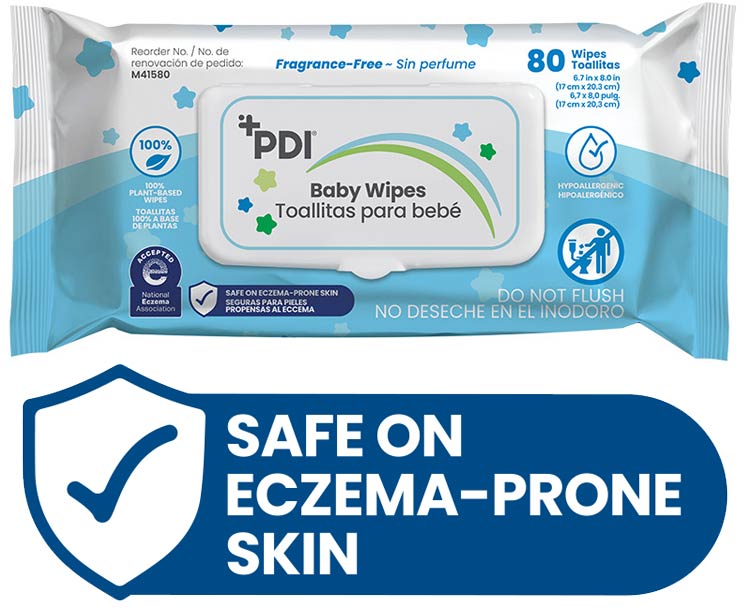 PDI Baby Wipes, Fragrance Free