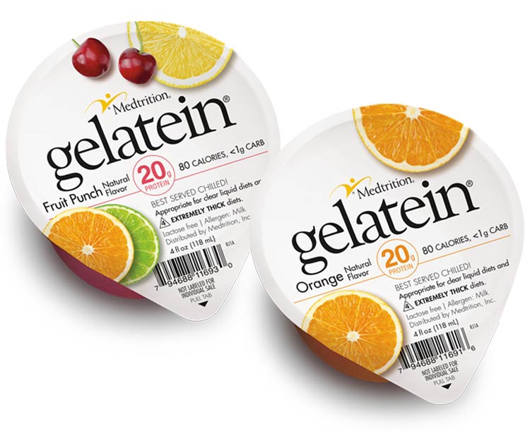 Sugar free. ProSource Gelatein 20 Fruit Punch 14 count 20 grams of protein 