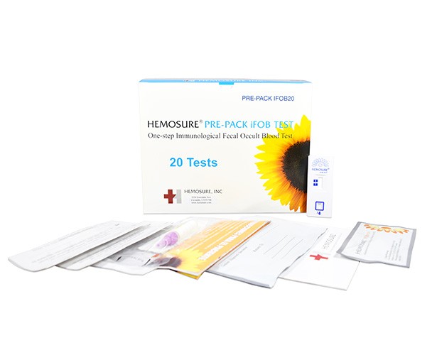 Hemosure IFOB Test Kits with Prepacked Mailers