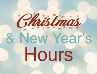 Christmas & New Year's Hours