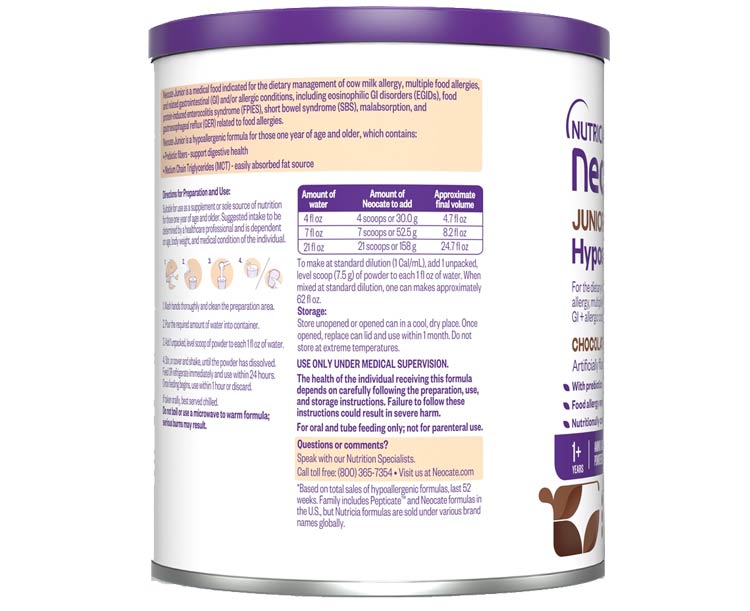 Neocate Junior Formula with Prebiotics, Flavored