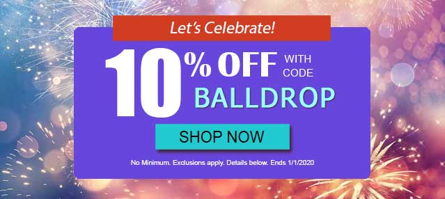 10% off with code BALLDROP. Ends 1/1/2020