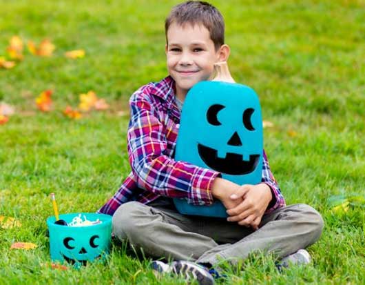 Teal and Blue Pumpkin