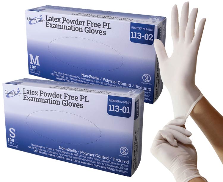 Omni International OmniTrust Powder-Free Latex Gloves